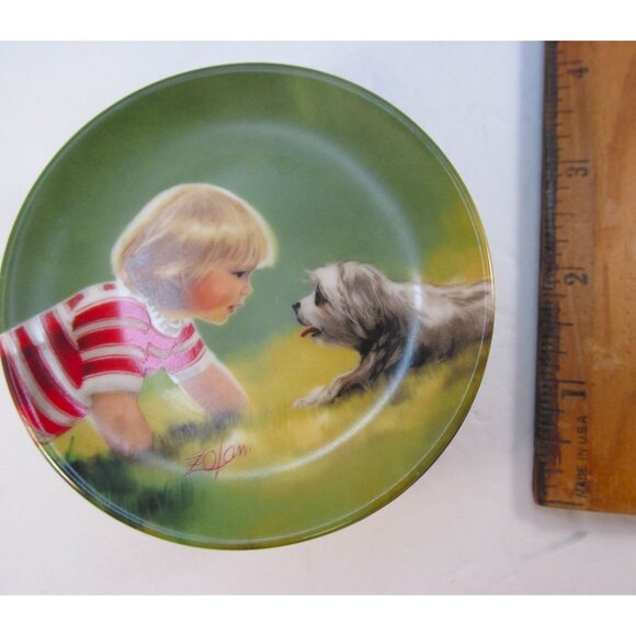 Vintage Pemberton & Oakes Miniature Decorative Plates by Donald Zolan Set of 5 - Picture 9 of 12